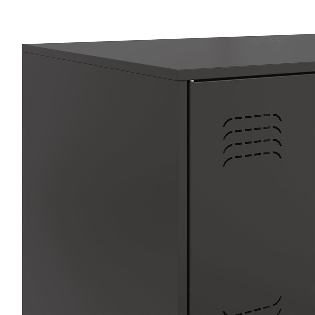Buffet noir 67x39x73 cm acier - XIOS