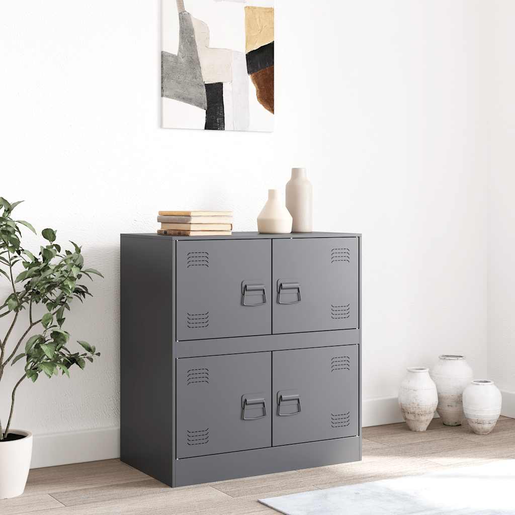 Buffet anthracite 67x39x73 cm acier - XIOS