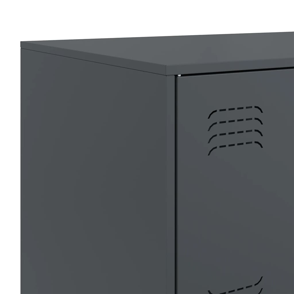 Buffet anthracite 67x39x73 cm acier - XIOS