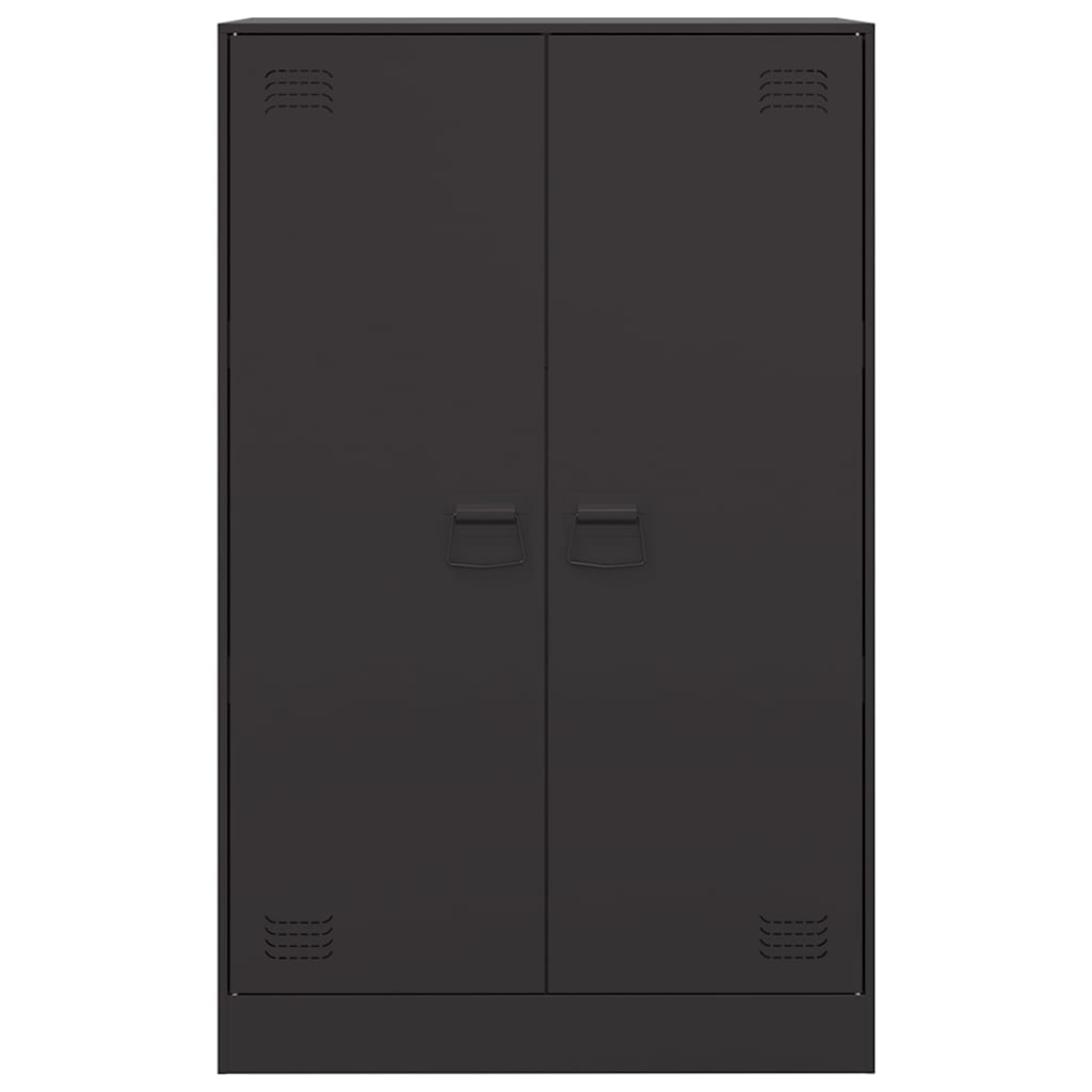 Buffet noir 67x39x107 cm acier - XIOS
