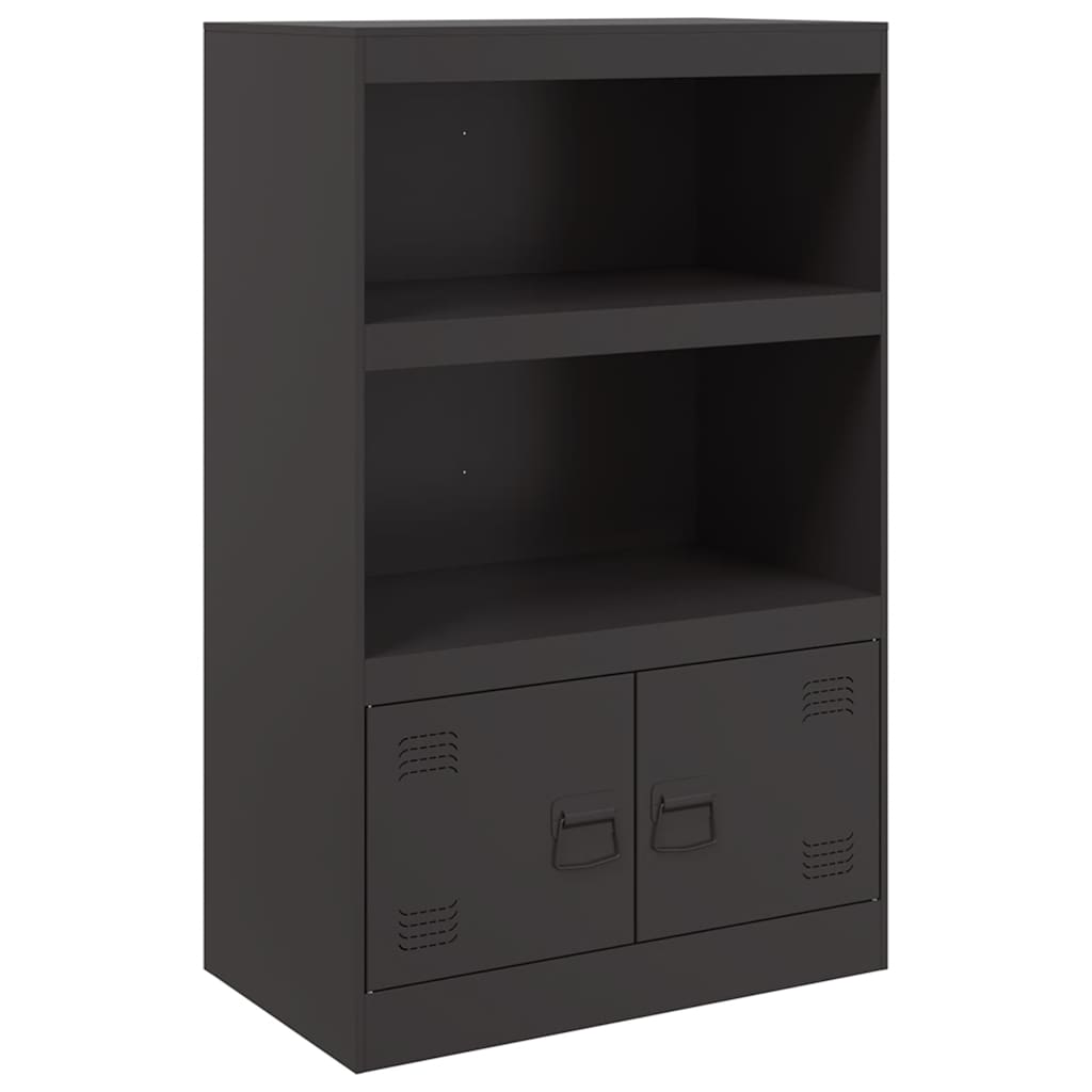 Buffet noir 67x39x107 cm acier - XIOS