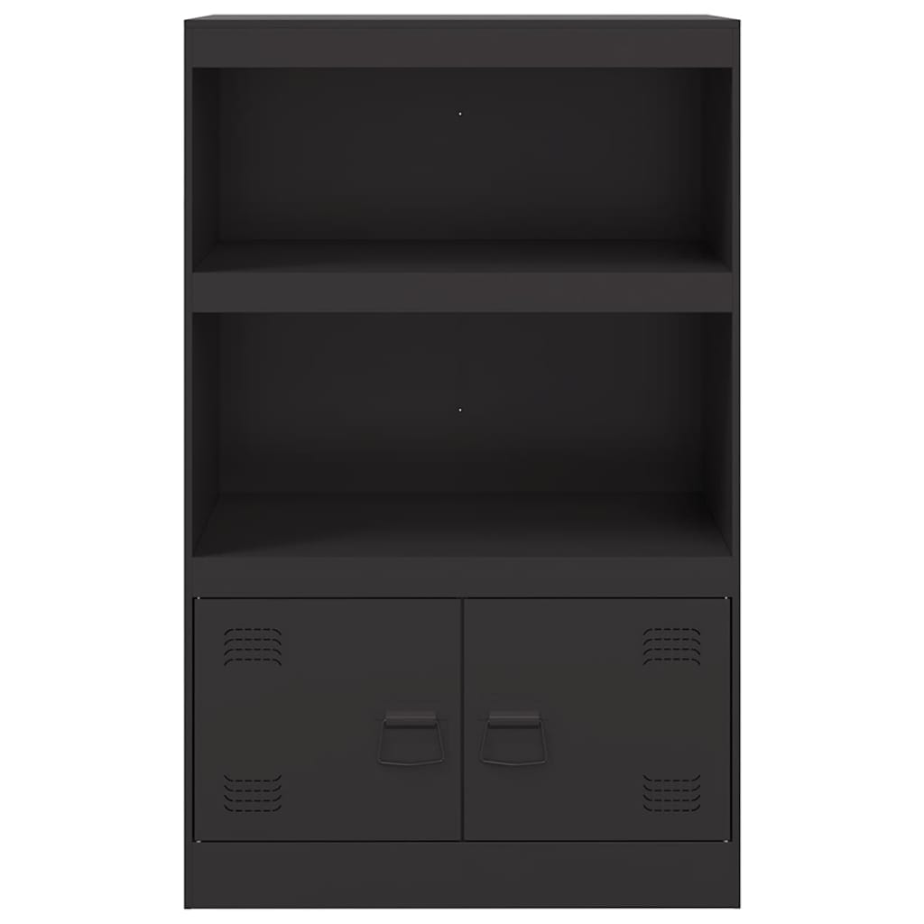 Buffet noir 67x39x107 cm acier - XIOS