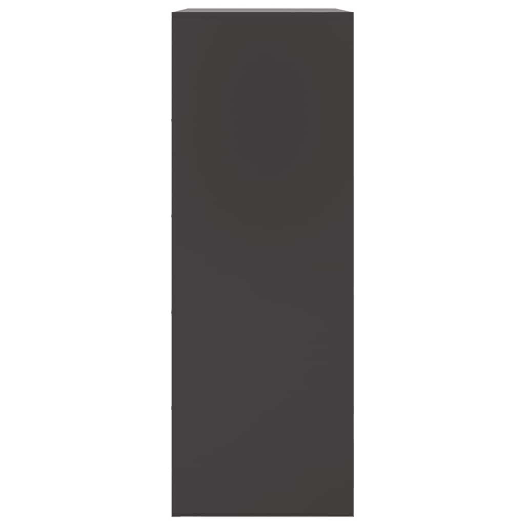 Buffet noir 67x39x107 cm acier - XIOS