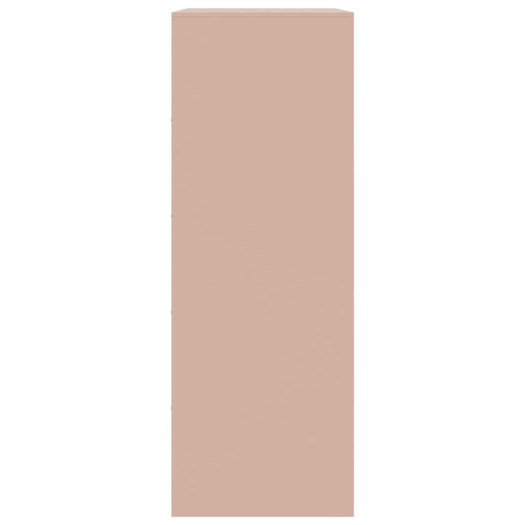 Buffet rose 67x39x107 cm acier - XIOS