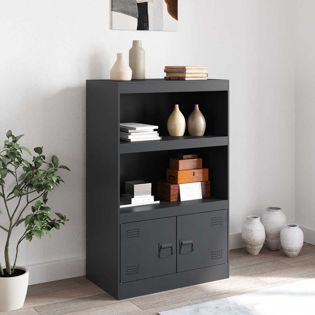 Buffet anthracite 67x39x107 cm acier - XIOS