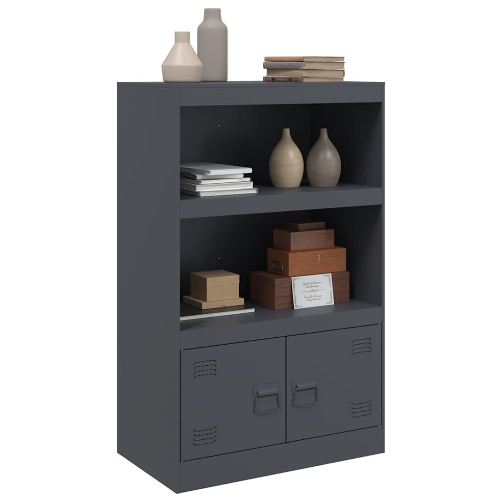 Buffet anthracite 67x39x107 cm acier - XIOS