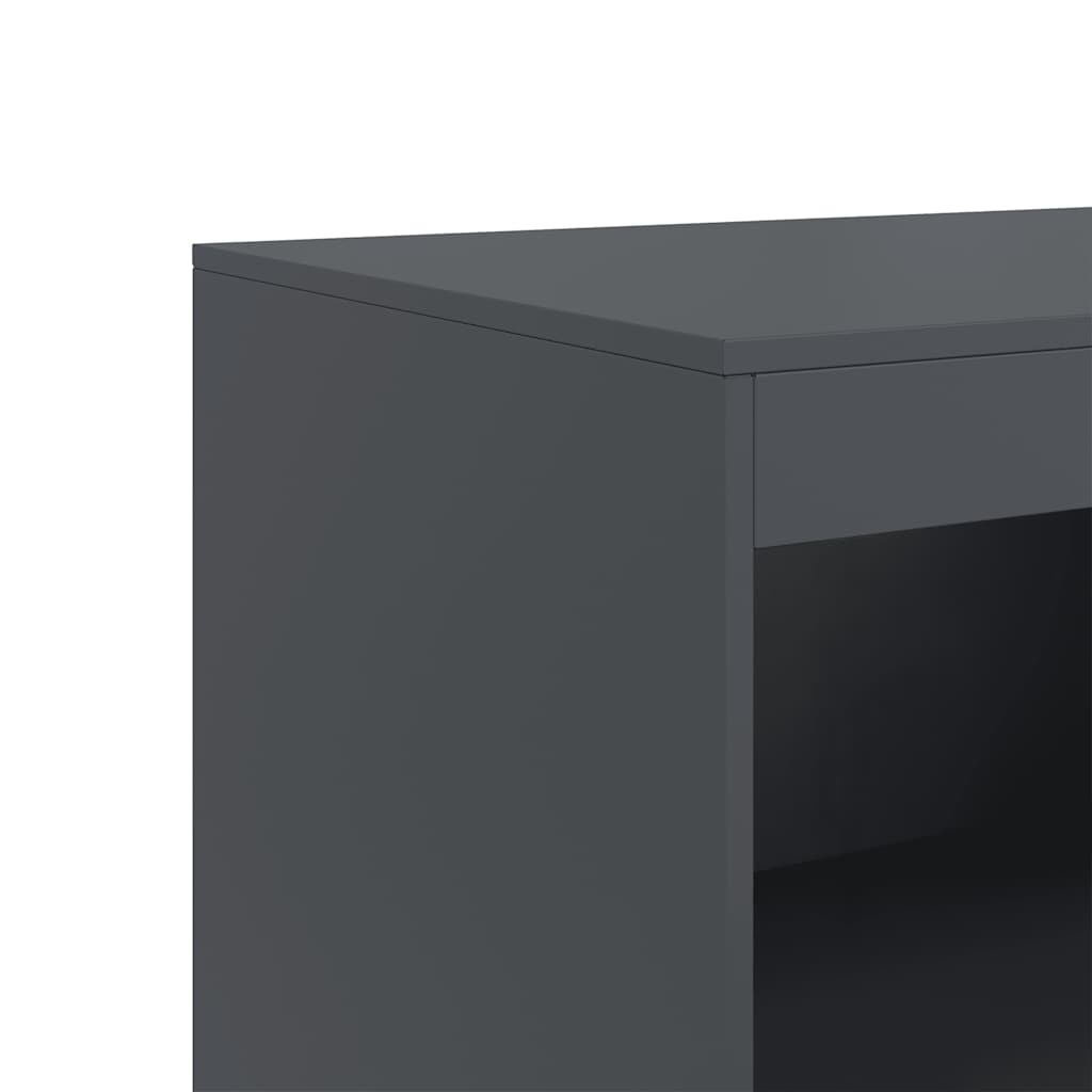 Buffet anthracite 67x39x107 cm acier - XIOS