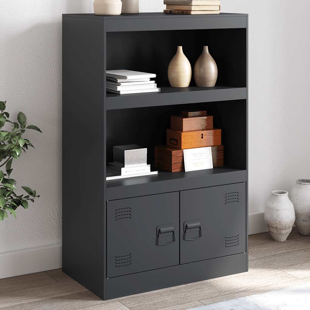 Buffet anthracite 67x39x107 cm acier - XIOS