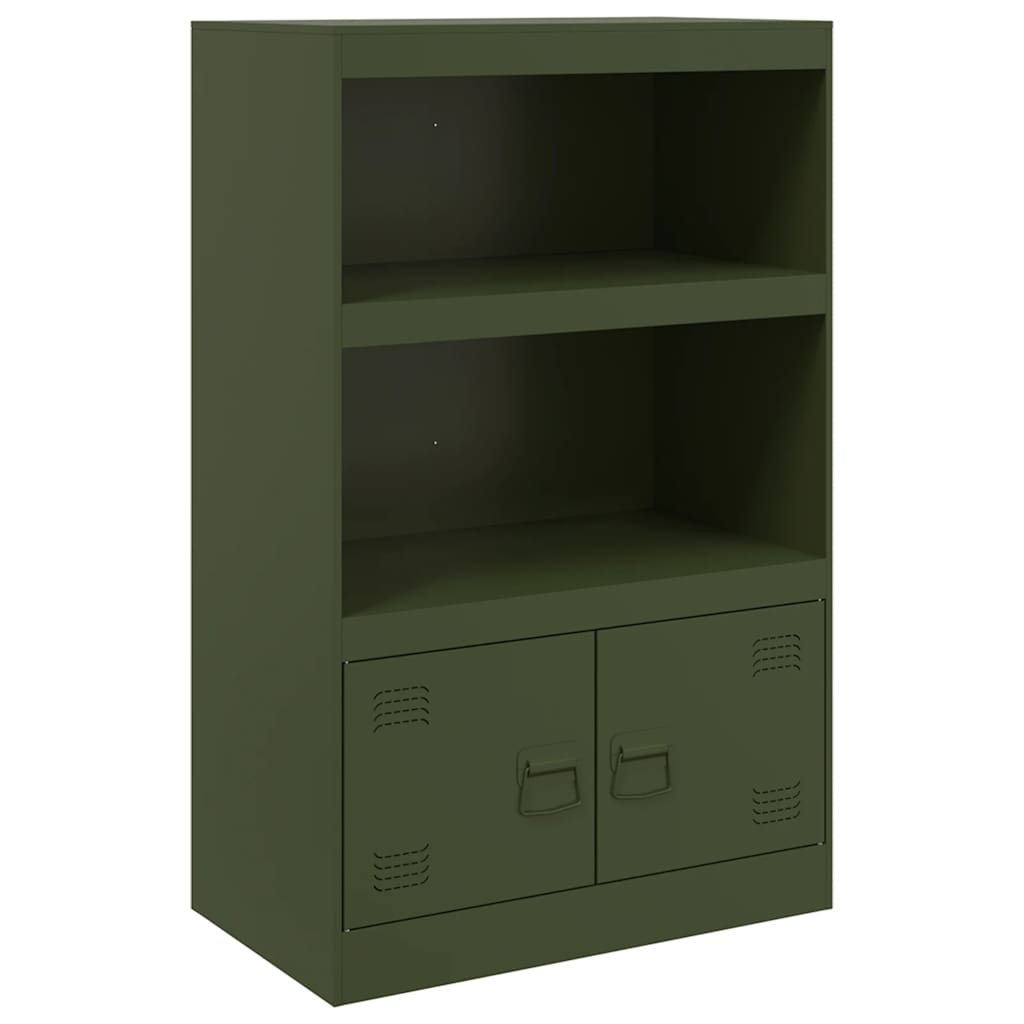 Buffet vert olive 67x39x107 cm acier - XIOS