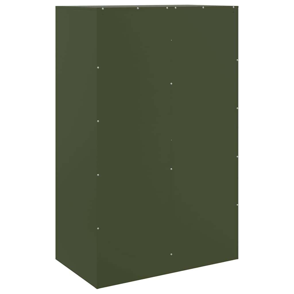 Buffet vert olive 67x39x107 cm acier - XIOS