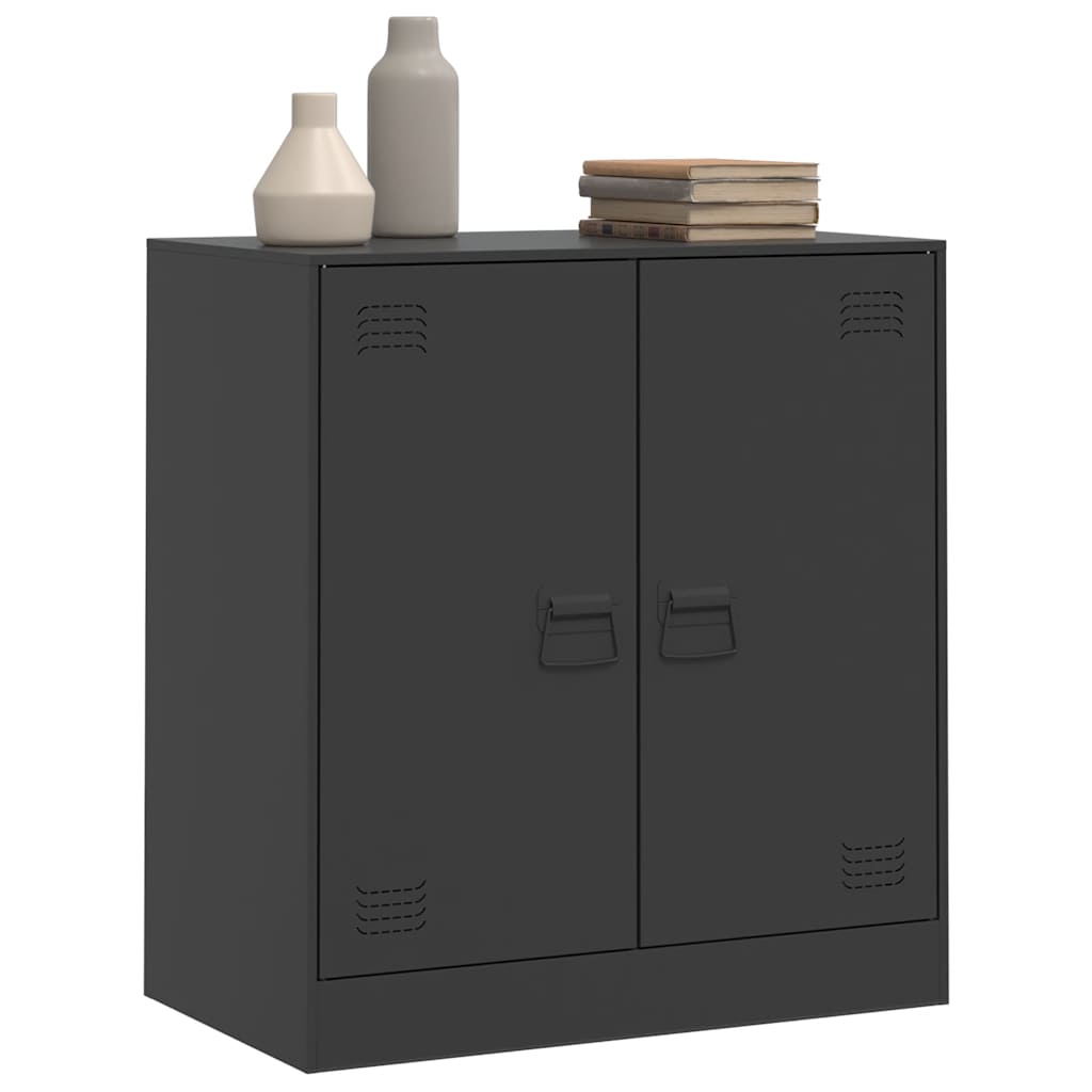 Buffet noir 67x39x73 cm acier - XIOS