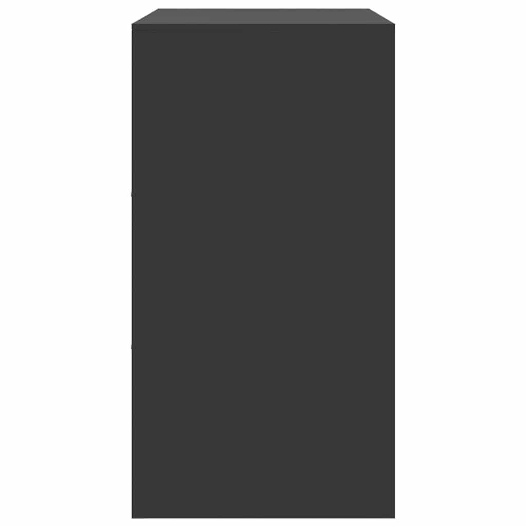 Buffet noir 67x39x73 cm acier - XIOS