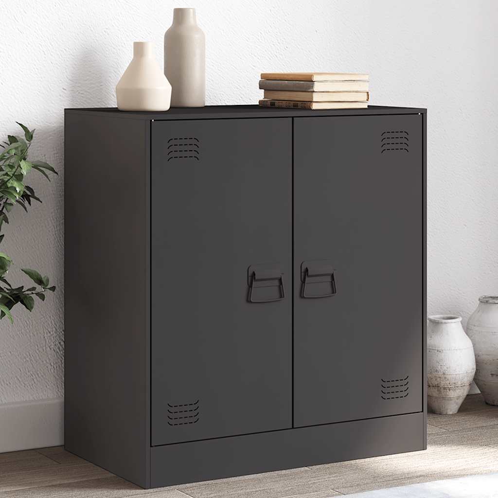 Buffet noir 67x39x73 cm acier - XIOS