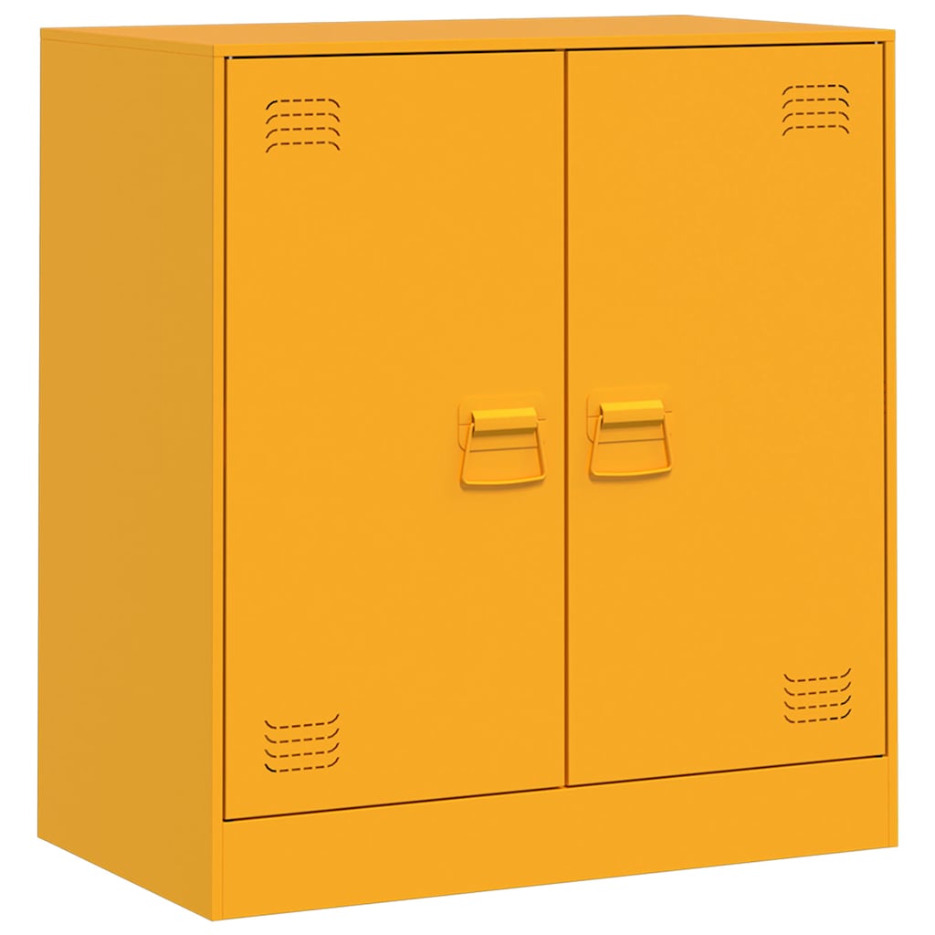 Buffet jaune moutarde 67x39x73 cm acier - XIOS