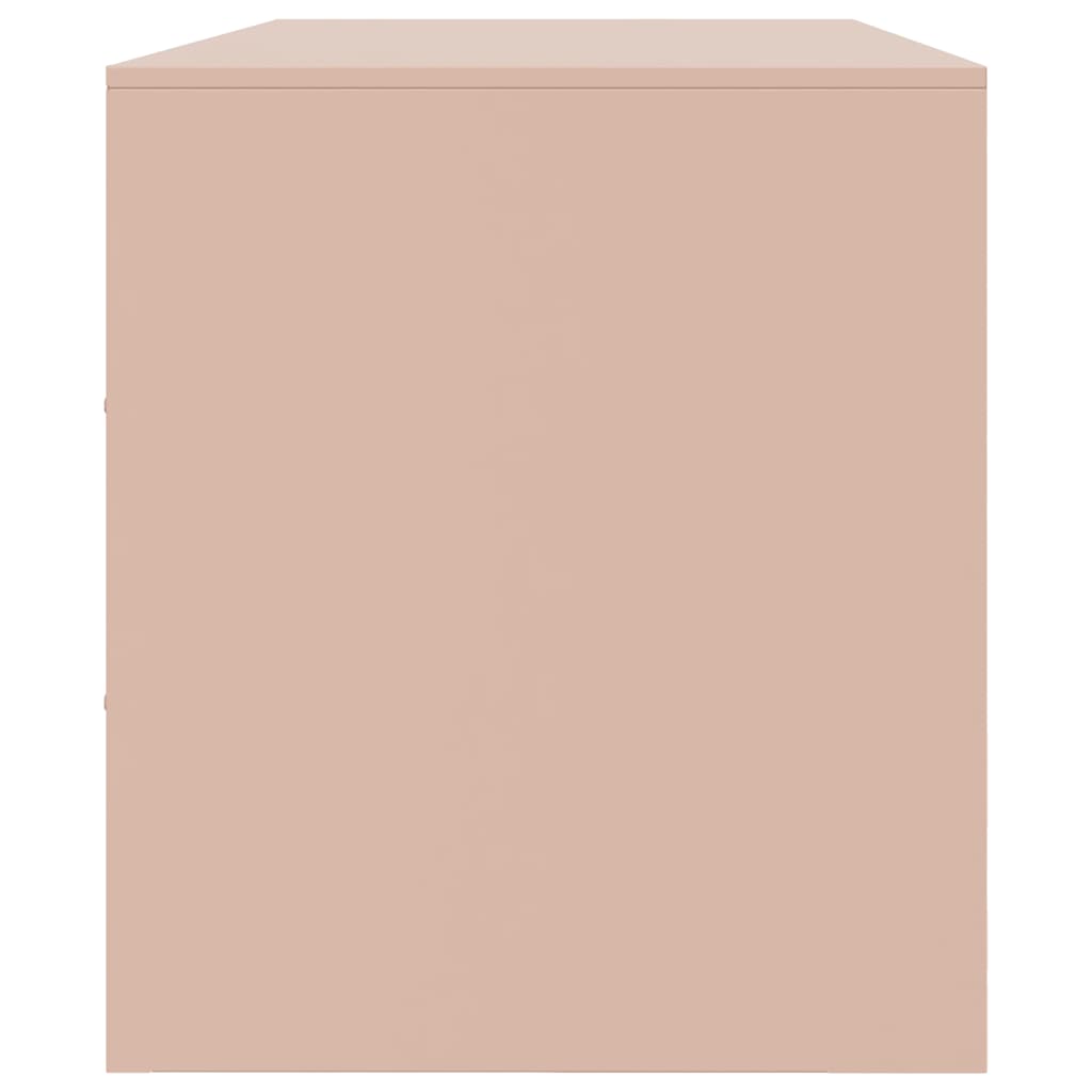 Meuble TV rose 99x39x44 cm acier - XIOS