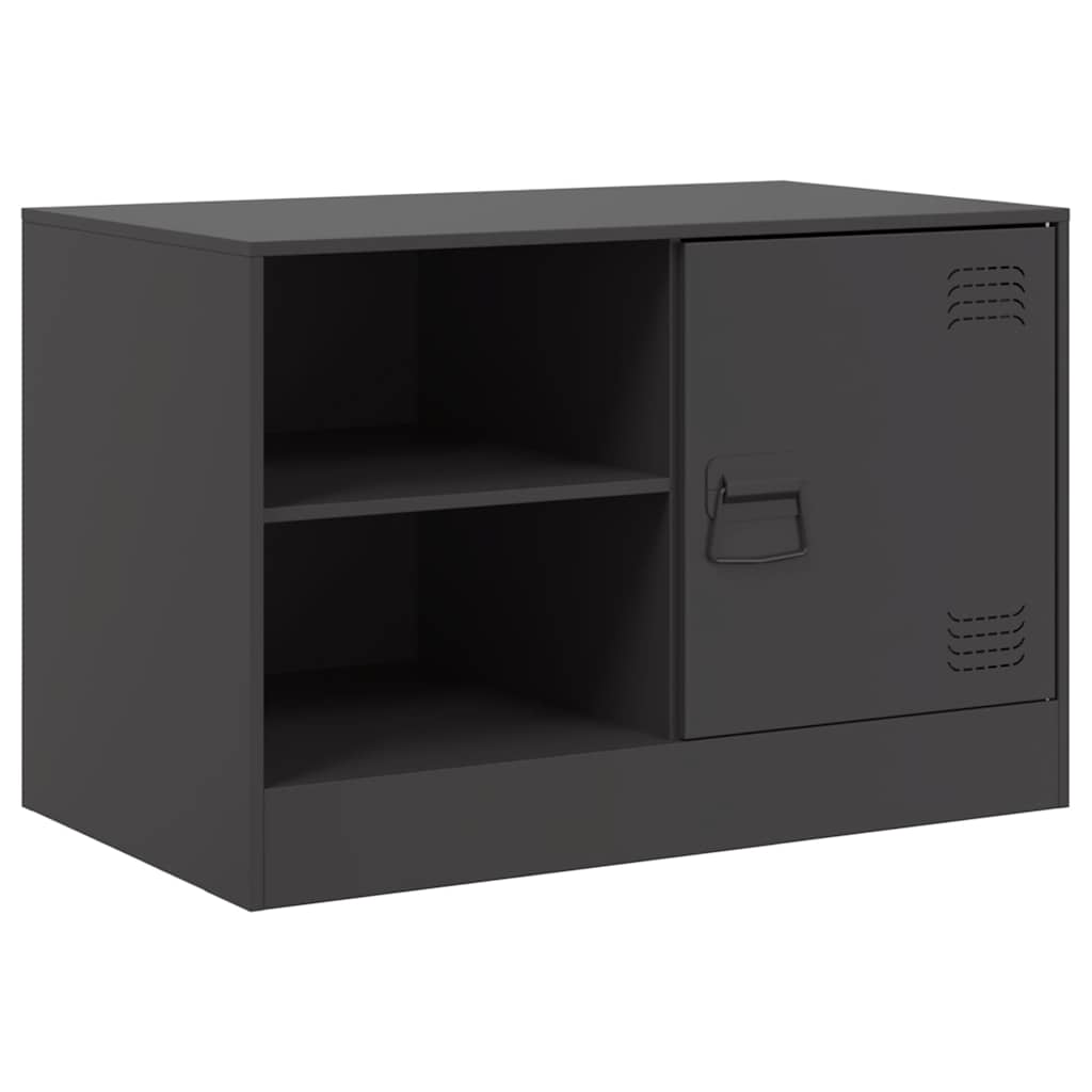 Meuble TV noir 67x39x44 cm acier - XIOS