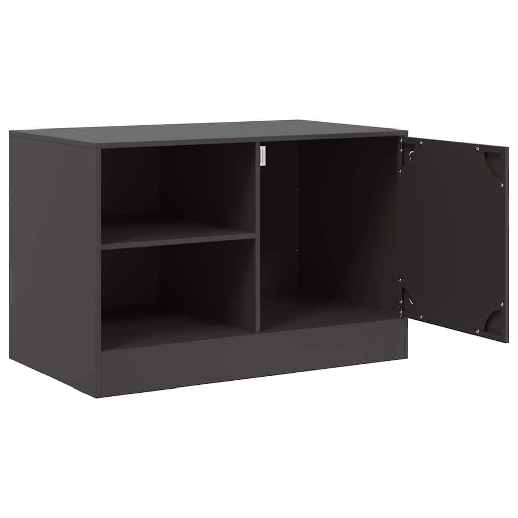 Meuble TV noir 67x39x44 cm acier - XIOS