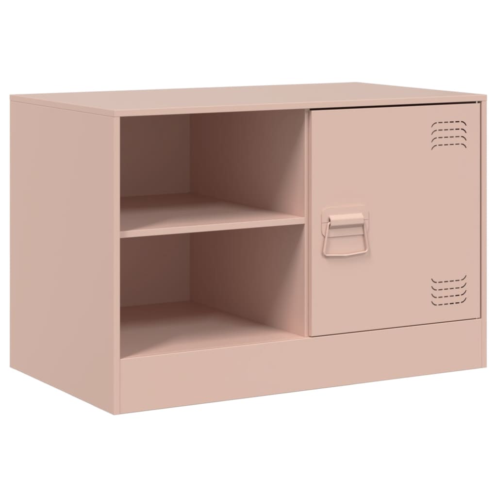 Meuble TV rose 67x39x44 cm acier - XIOS