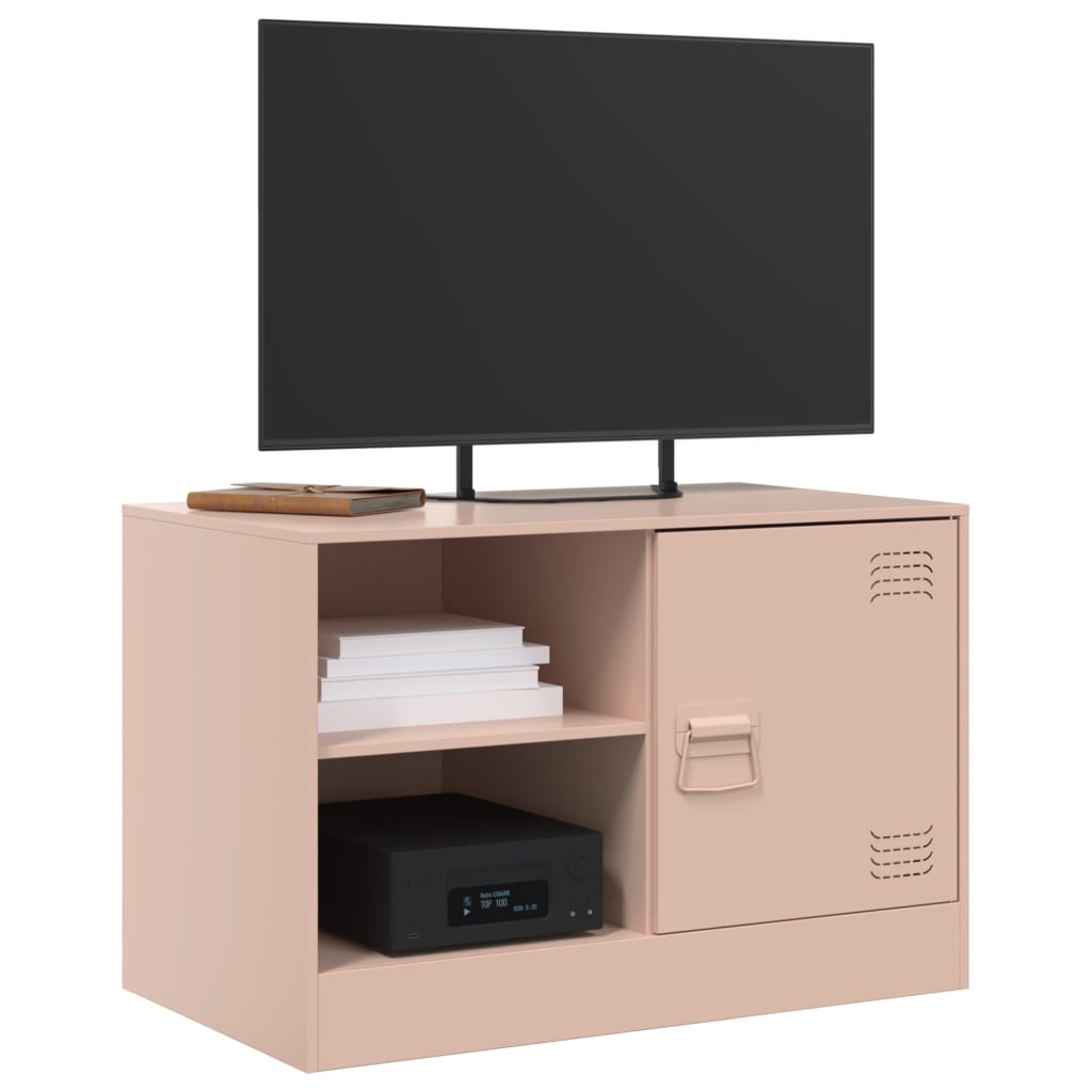 Meuble TV rose 67x39x44 cm acier - XIOS