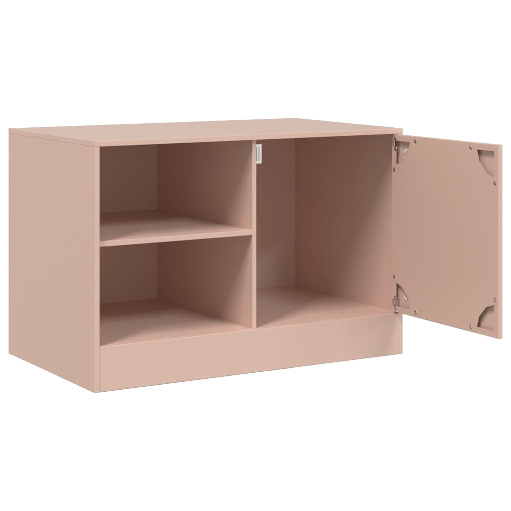 Meuble TV rose 67x39x44 cm acier - XIOS