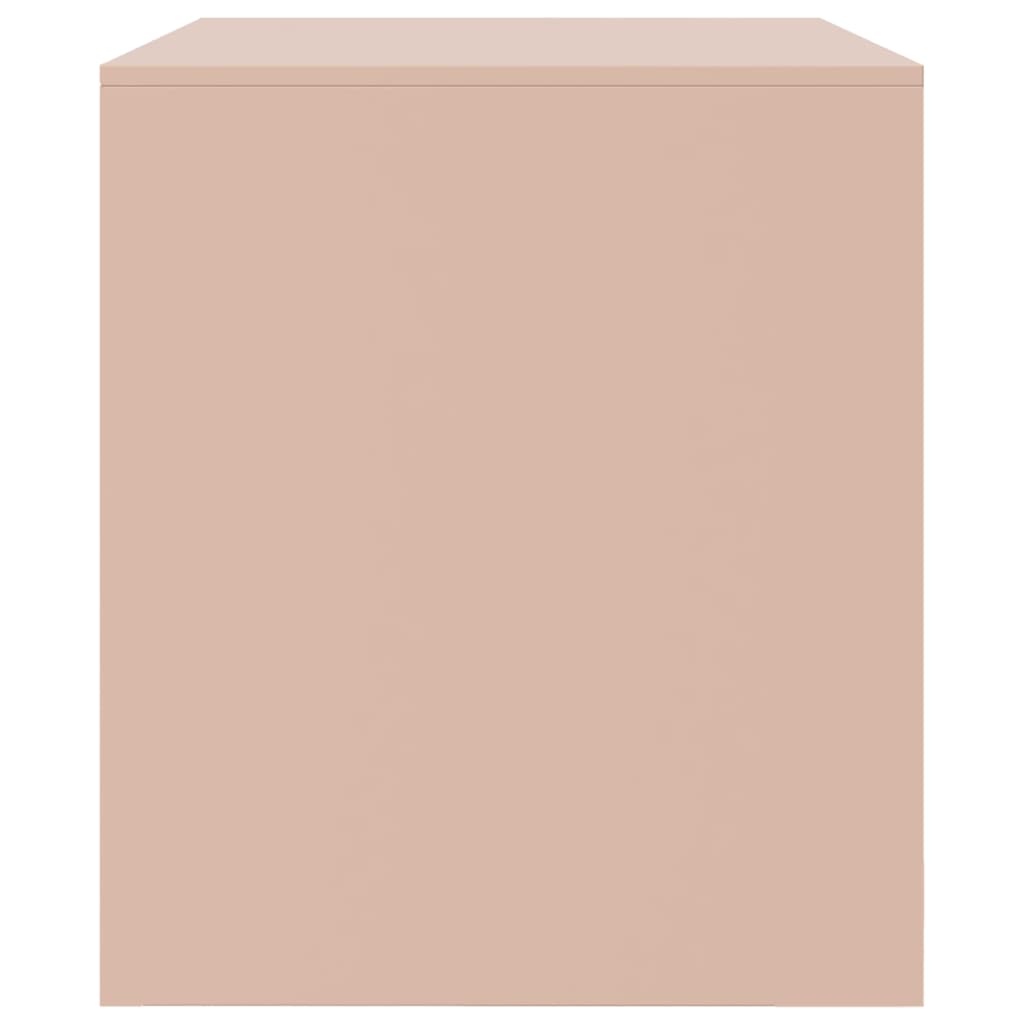 Meuble TV rose 67x39x44 cm acier - XIOS