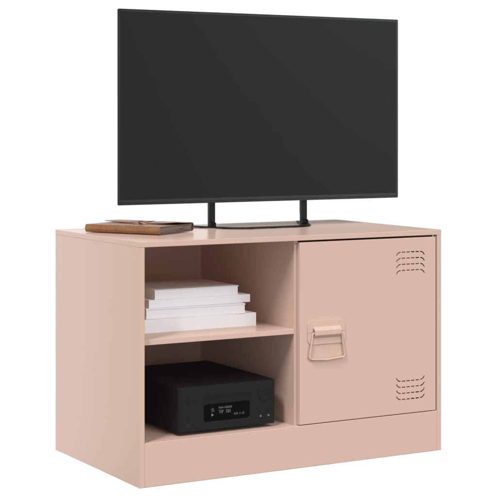 Meubles TV 2 pcs rose 67x39x44 cm acier - XIOS