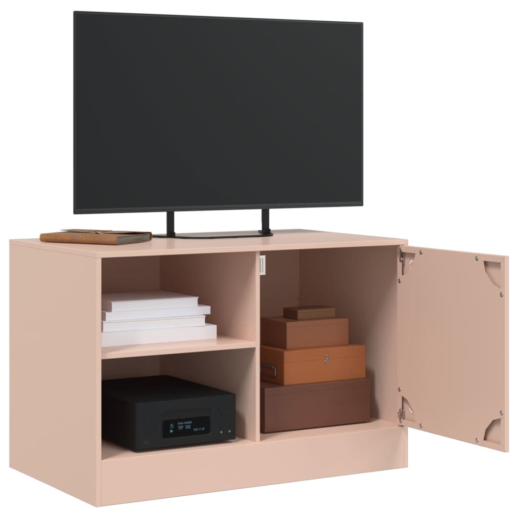 Meubles TV 2 pcs rose 67x39x44 cm acier - XIOS