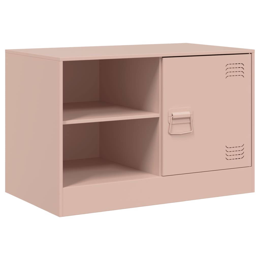 Meubles TV 2 pcs rose 67x39x44 cm acier - XIOS