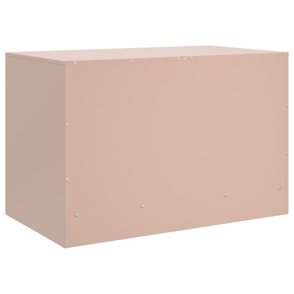 Meubles TV 2 pcs rose 67x39x44 cm acier - XIOS