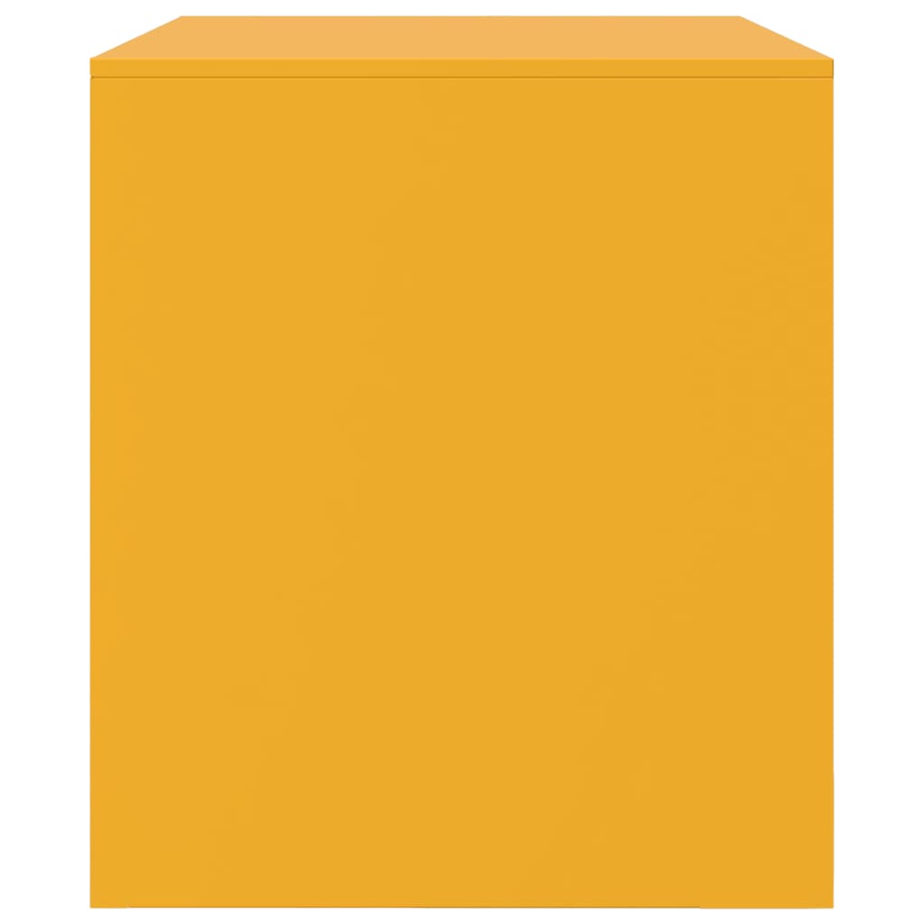 Meuble TV jaune moutarde 67x39x44 cm acier - XIOS