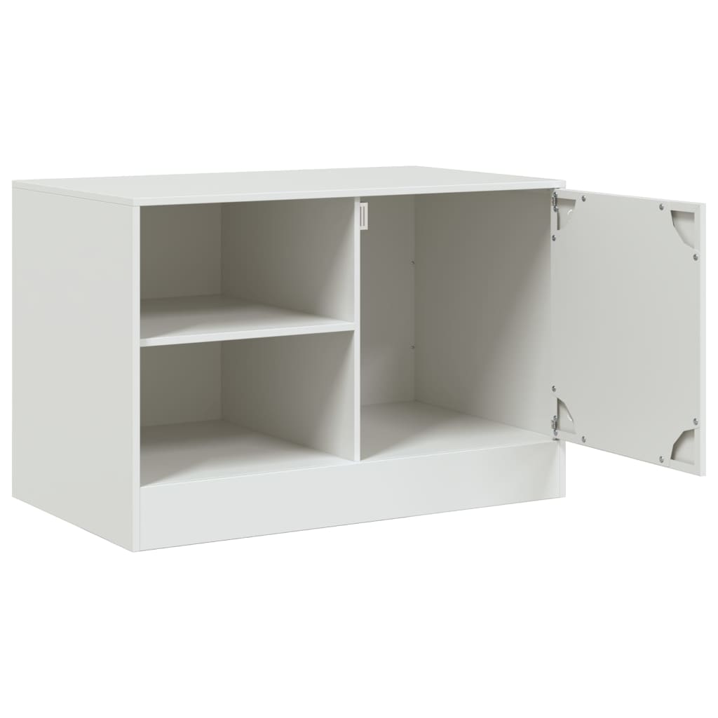 Meuble TV blanc 67x39x44 cm acier - XIOS