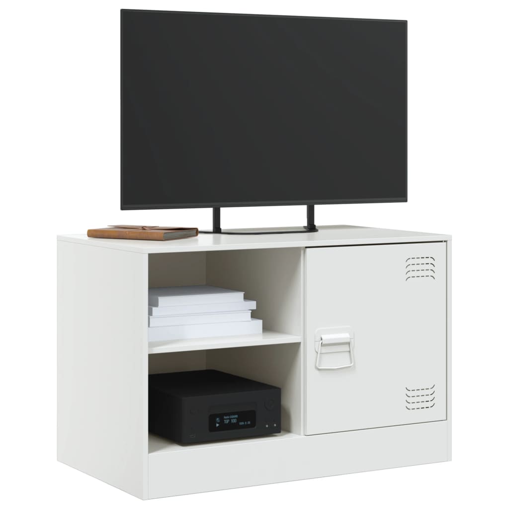Meubles TV 2 pcs blanc 67x39x44 cm acier - XIOS