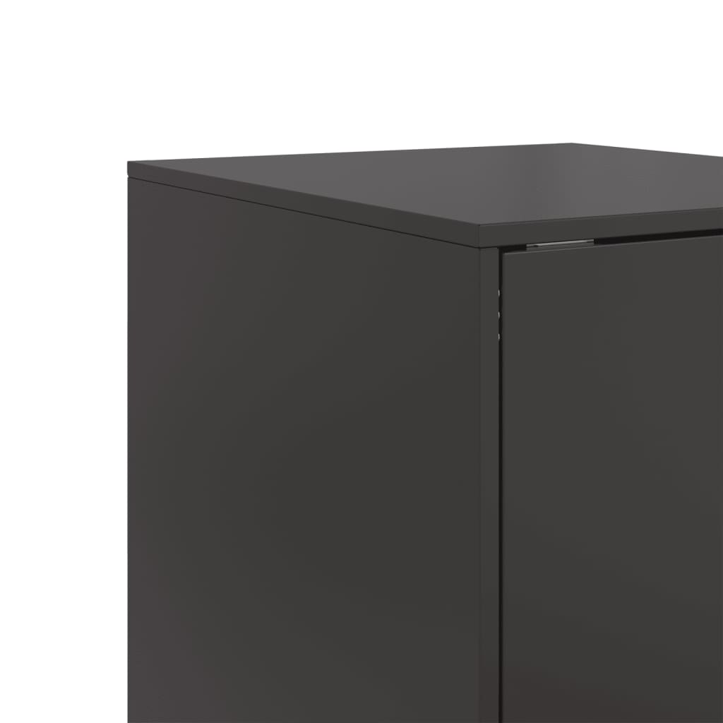 Buffet noir 34,5x39x107 cm acier - XIOS