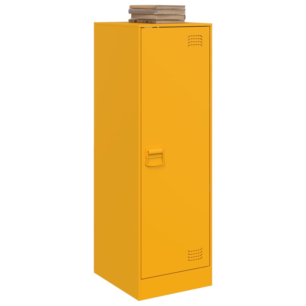 Buffet jaune moutarde 34,5x39x107 cm acier - XIOS