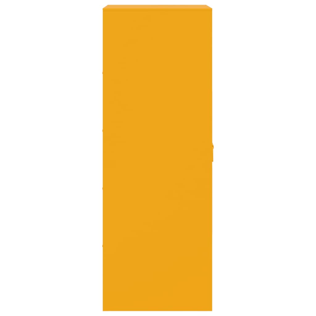 Buffet jaune moutarde 34,5x39x107 cm acier - XIOS