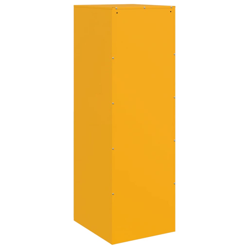 Buffet jaune moutarde 34,5x39x107 cm acier - XIOS