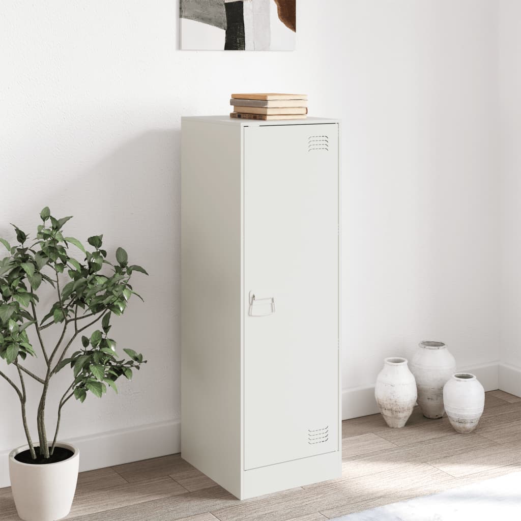 Buffet blanc 34,5x39x107 cm acier - XIOS