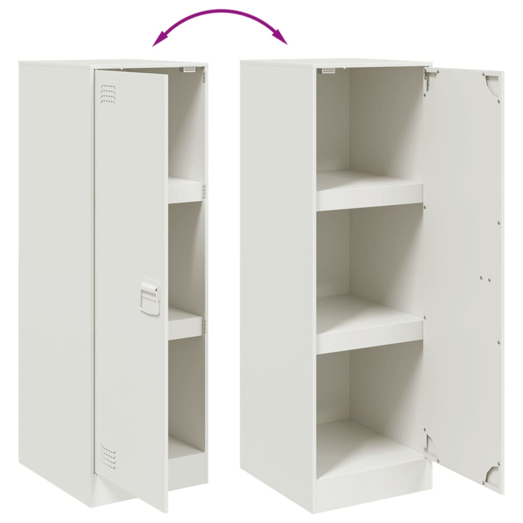 Buffet blanc 34,5x39x107 cm acier - XIOS