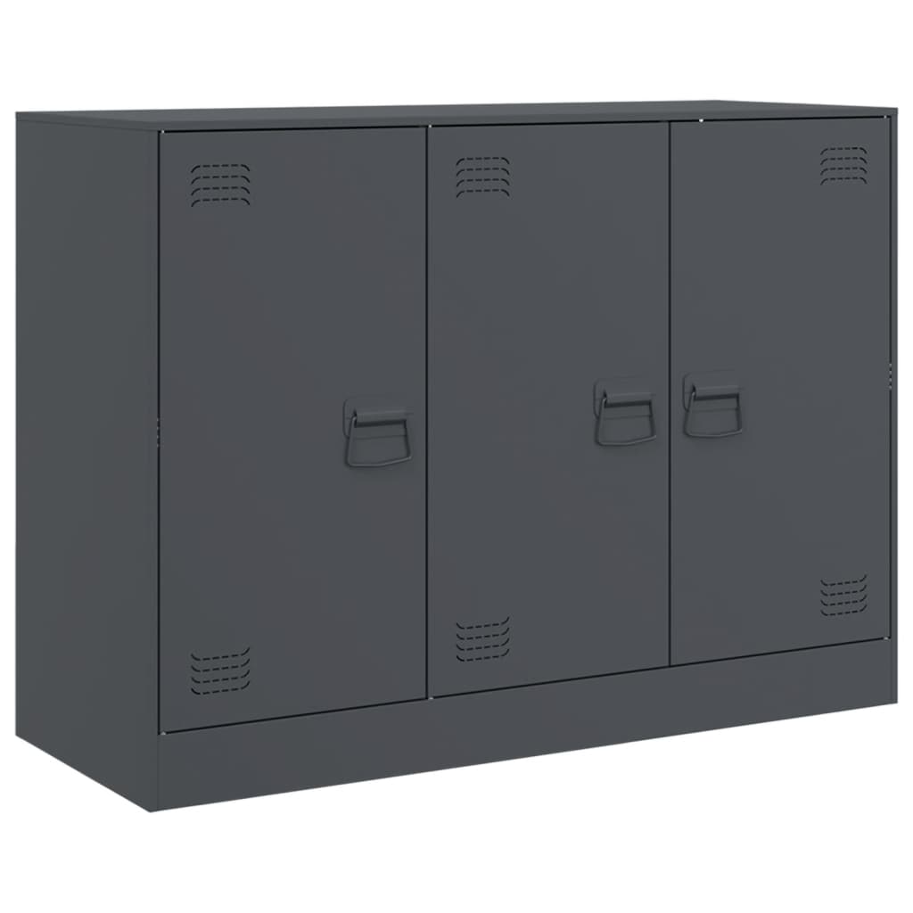 Buffet anthracite 99x39x73 cm acier - XIOS