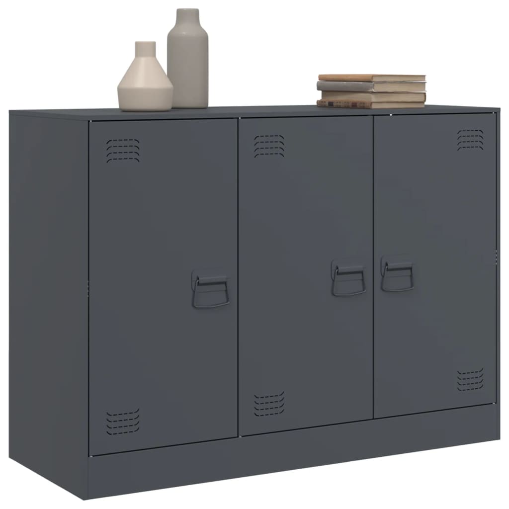Buffet anthracite 99x39x73 cm acier - XIOS