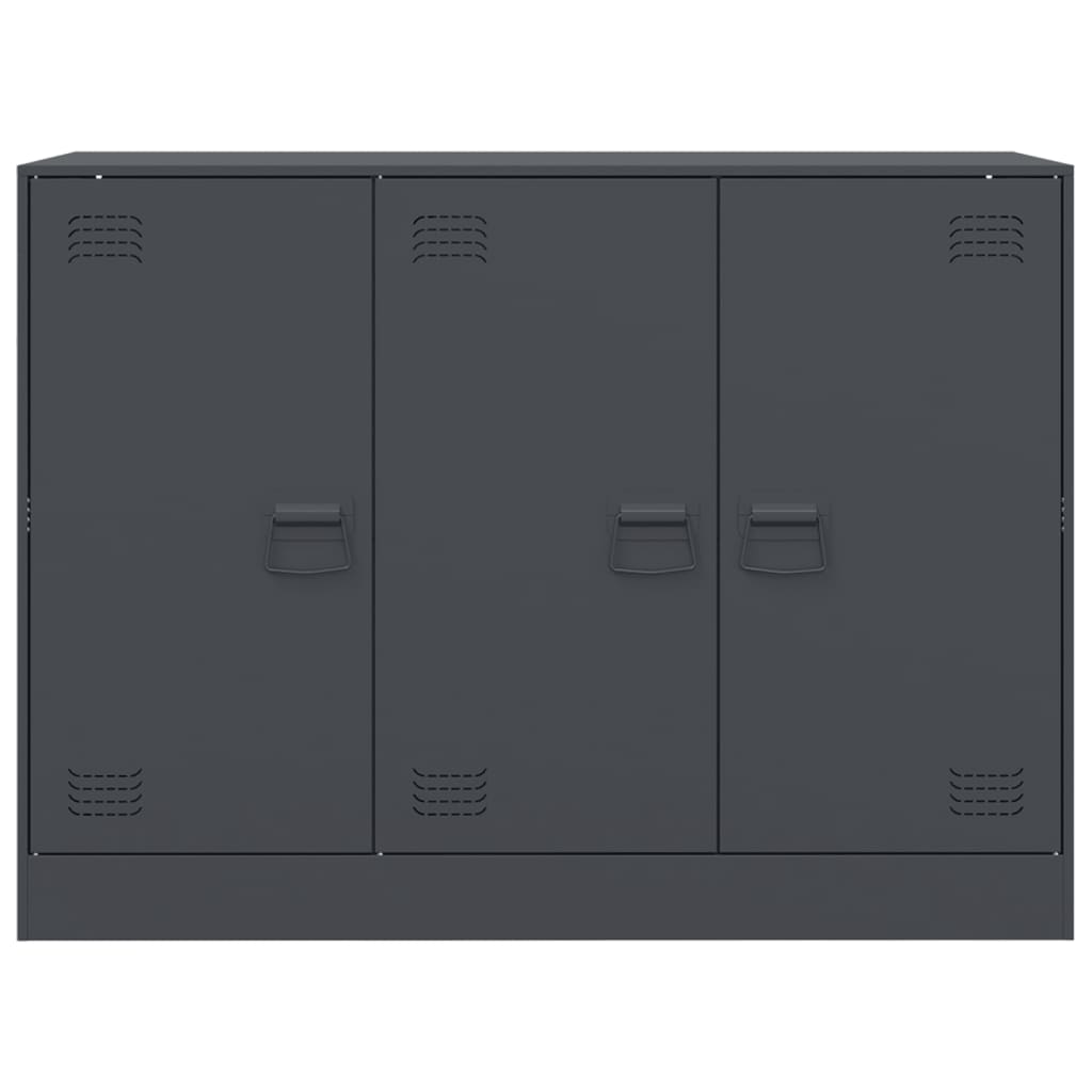 Buffet anthracite 99x39x73 cm acier - XIOS
