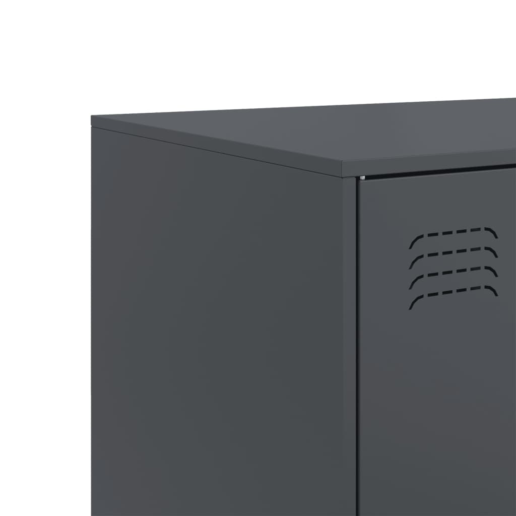 Buffet anthracite 99x39x73 cm acier - XIOS