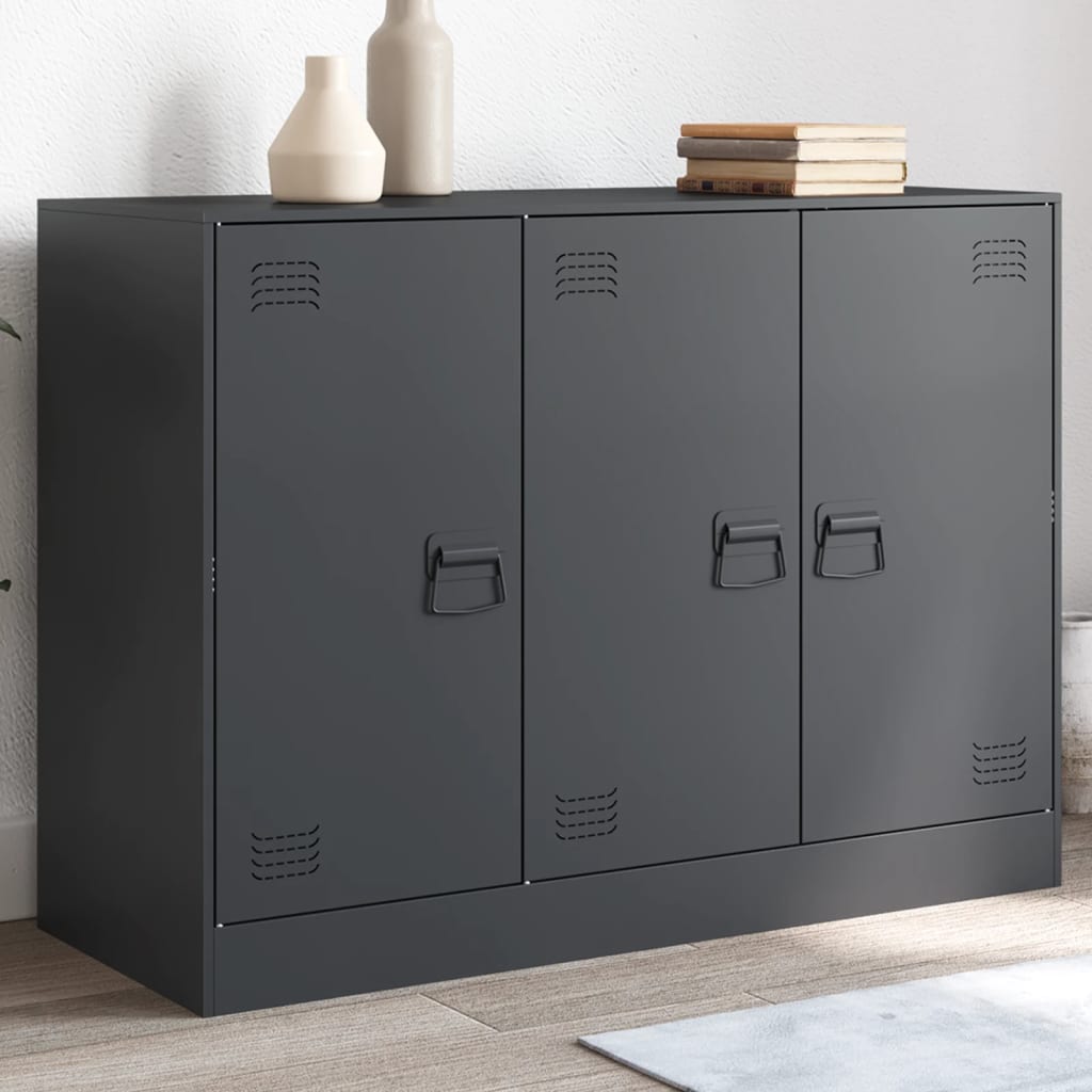 Buffet anthracite 99x39x73 cm acier - XIOS