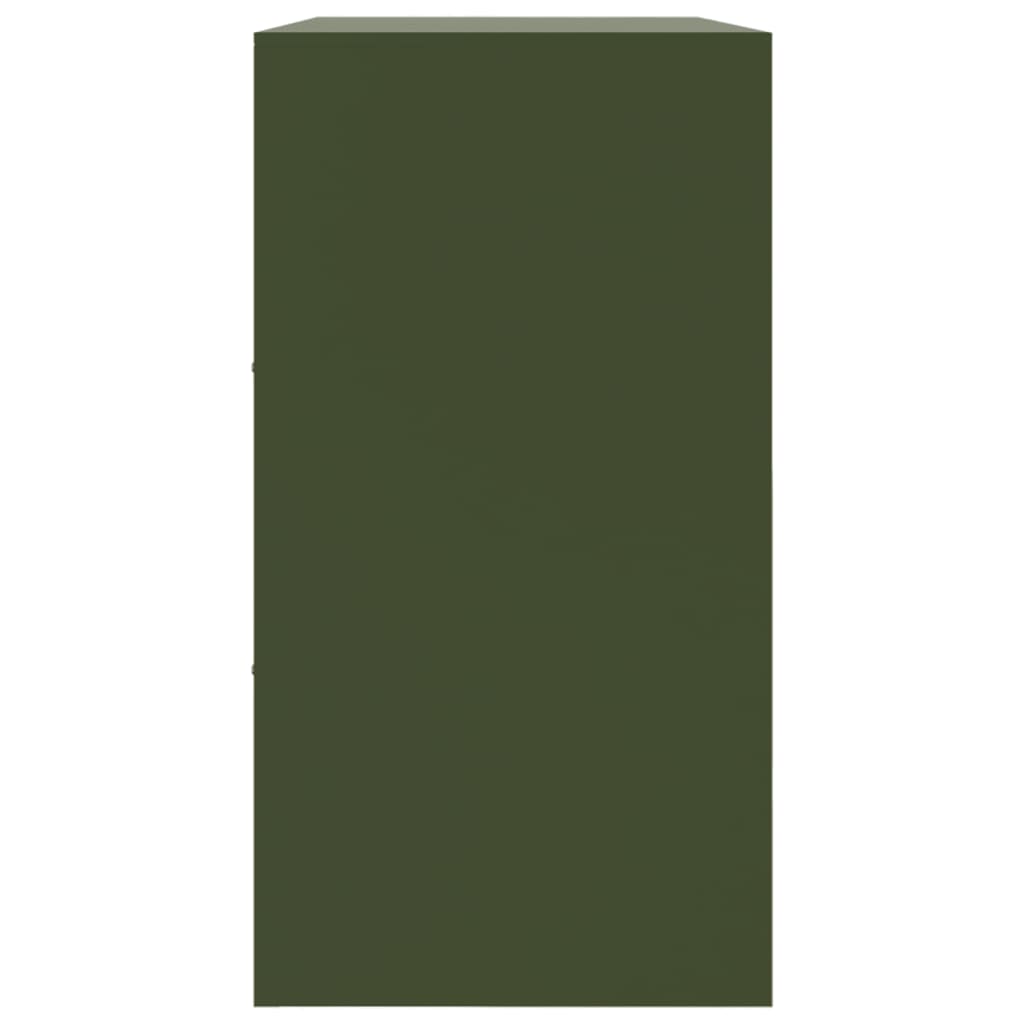Buffet vert olive 99x39x73 cm acier - XIOS