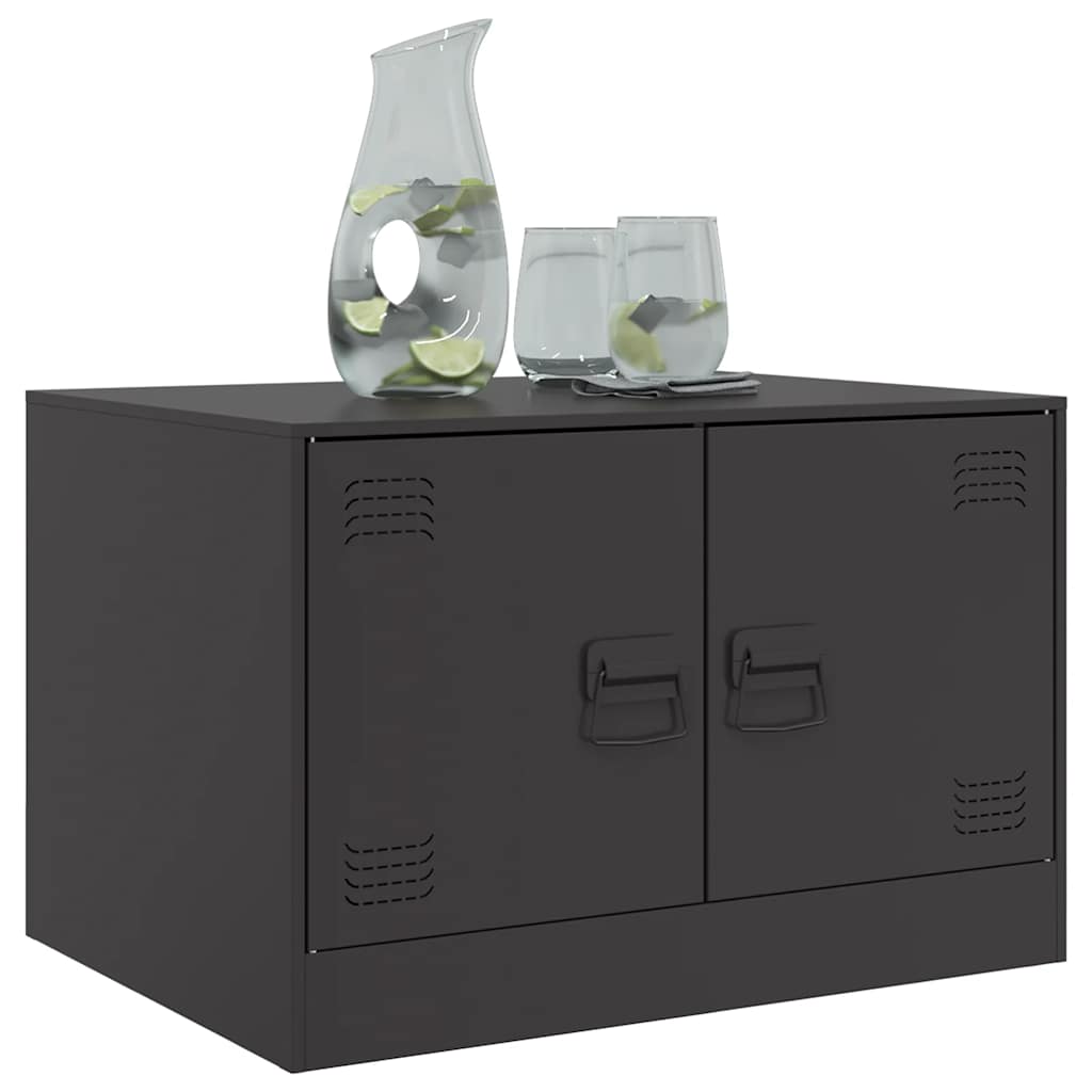 Table basse noir 67x50x44 cm acier - XIOS