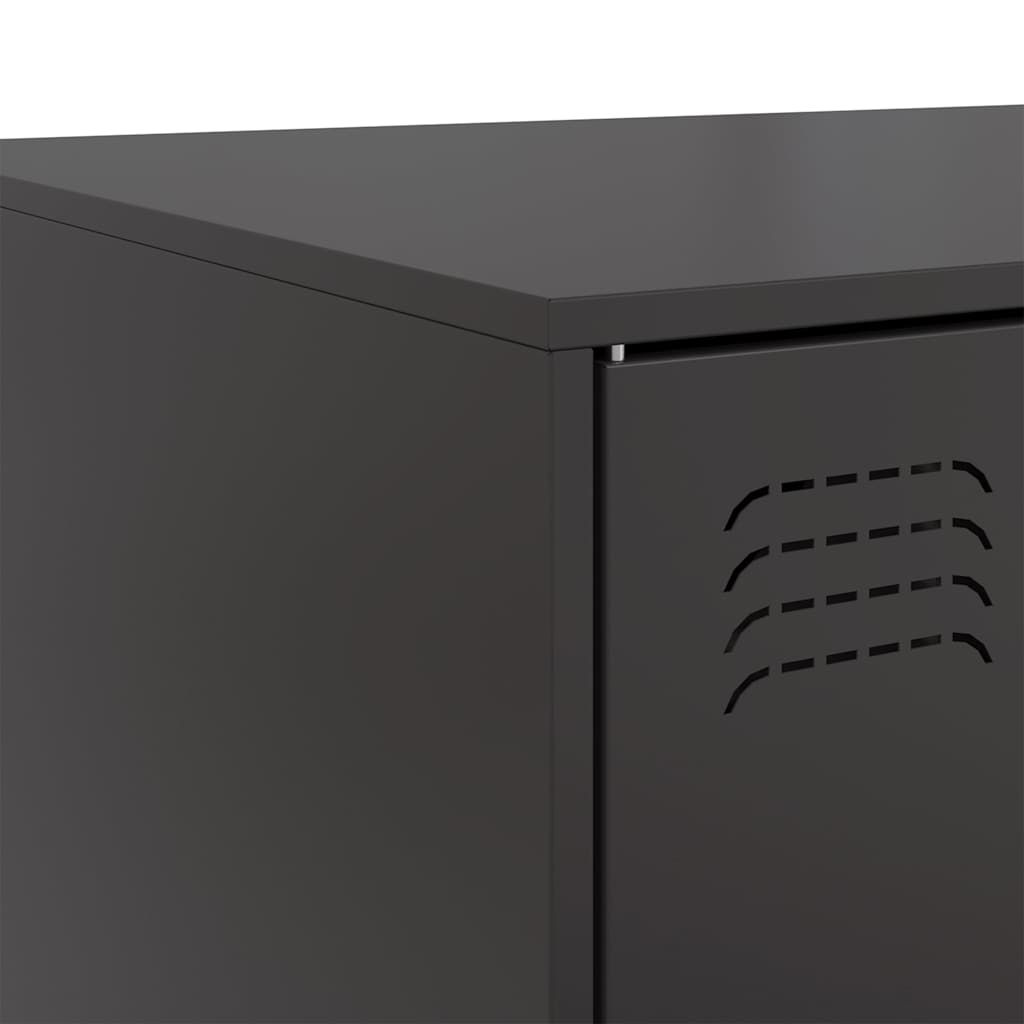 Table basse noir 67x50x44 cm acier - XIOS