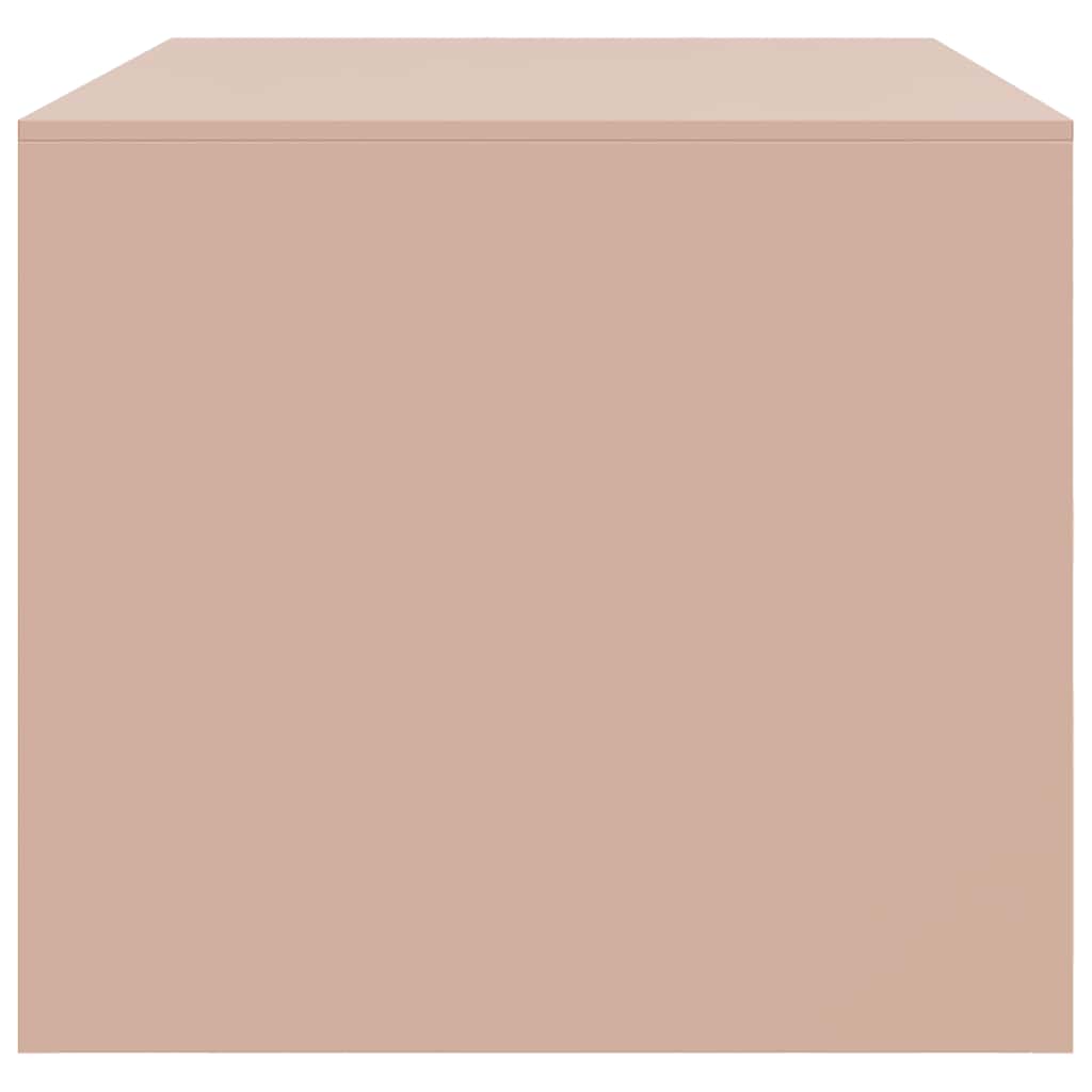 Table basse rose 67x50x44 cm acier - XIOS