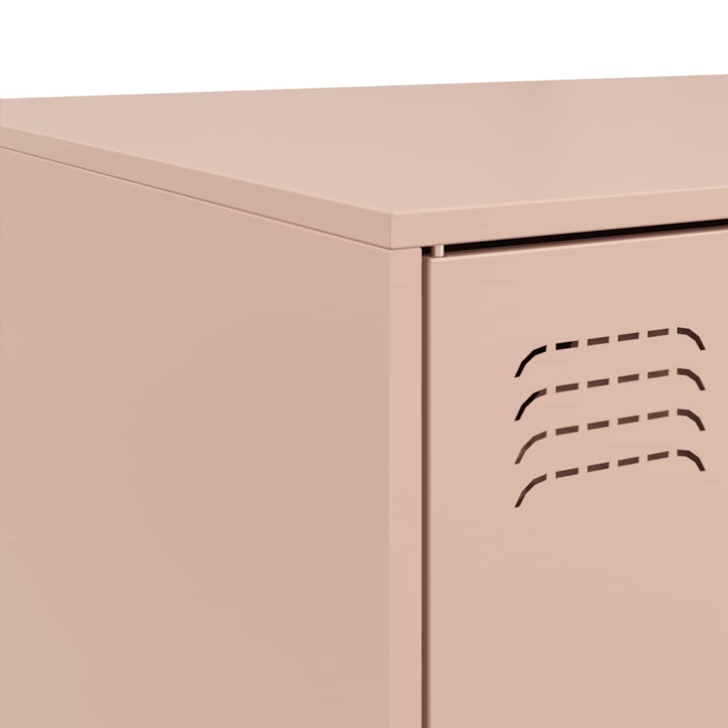 Table basse rose 67x50x44 cm acier - XIOS
