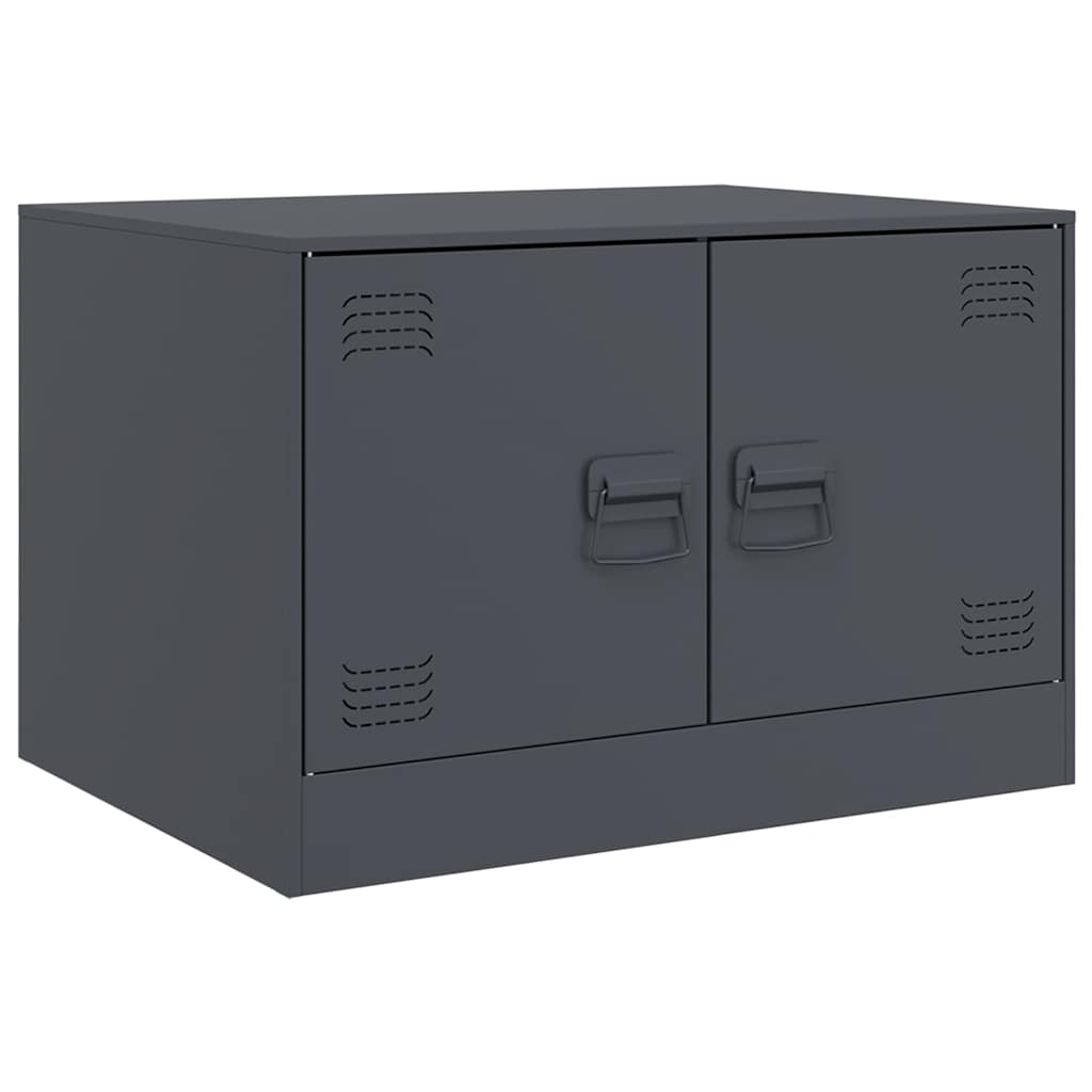 Table basse anthracite 67x50x44 cm acier - XIOS