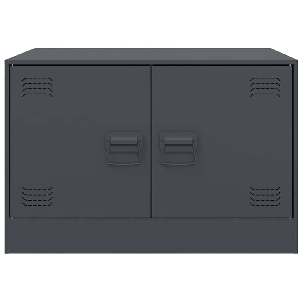 Table basse anthracite 67x50x44 cm acier - XIOS